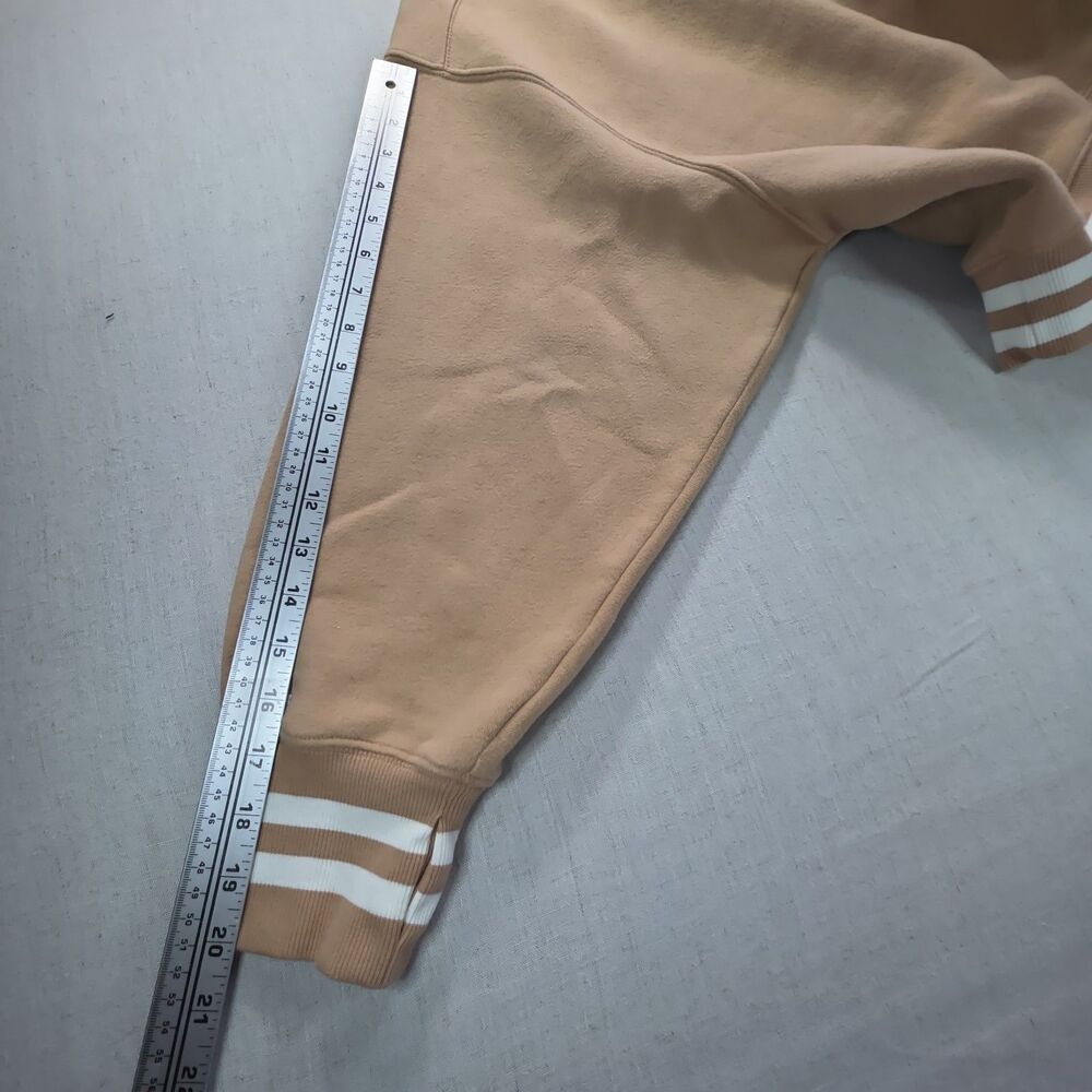 OFFLINE by Aerie Cloud NWT Fleece Polo Sweatshirt XXL Beach Dune Oversized Crop - Picture 9 of 10